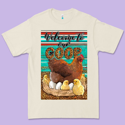 Western Welcome To Our Coop Premium Tee Designed By Lillyallendesigns