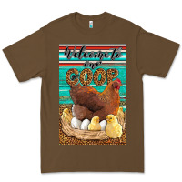 Cacao Western Welcome To Our Coop Premium Tee - LillyAllenDesigns