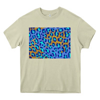 Mossy leopard background turquoise and gold 3200x2400 Heavy Core Tee - AdoDesignShop