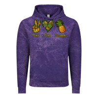Cloud Purple Peace Love Pineapple Vintage Hoodie - Jasminsmagicworld