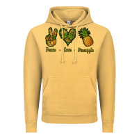 Vintage Mustard Peace Love Pineapple Vintage Hoodie - Jasminsmagicworld