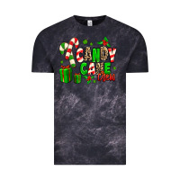 Cloud Black Candy Cane Crew Vintage Tee - MaliasSmallBusiness