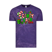 Cloud Purple Candy Cane Crew Vintage Tee - MaliasSmallBusiness