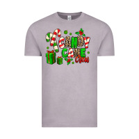 Vintage Zinc Candy Cane Crew Vintage Tee - MaliasSmallBusiness