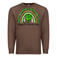 Chestnut Happy St. Patrick's Day rainbow Premium Sweatshirt - OliviaCreatesArt
