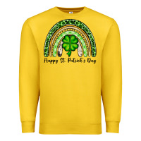 Lemon Happy St. Patrick's Day rainbow Premium Sweatshirt - OliviaCreatesArt