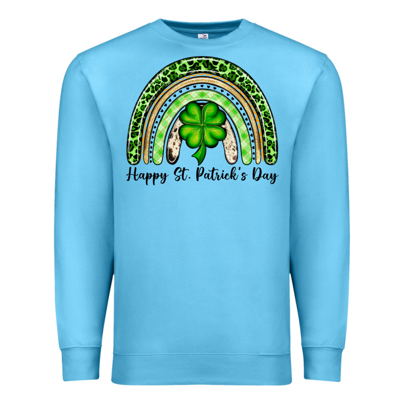 Happy St. Patrick's Day Rainbow Premium Sweatshirt by OliviaCreatesArt | Teevron