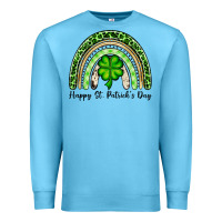 Ocean Blue Happy St. Patrick's Day rainbow Premium Sweatshirt - OliviaCreatesArt