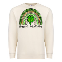 Sandshell Happy St. Patrick's Day rainbow Premium Sweatshirt - OliviaCreatesArt