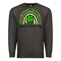 Smoke Happy St. Patrick's Day rainbow Premium Sweatshirt - OliviaCreatesArt