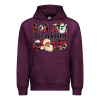 Mauve Wine Im So Freaking Cold Urban Hoodie - CowhideDigitalArt