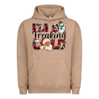 Pigment Burro Im So Freaking Cold Urban Hoodie - CowhideDigitalArt