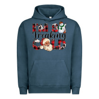 Pigment Midnight Navy Im So Freaking Cold Urban Hoodie - CowhideDigitalArt
