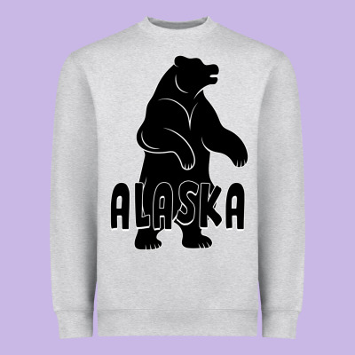 Alaska Bear Heavyweight Sweatshirt Designed By Bettercallsaul
