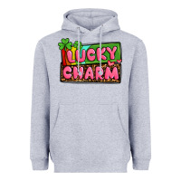 Heather Grey St. Patrick's lucky charm Heavyweight Hoodie - OliviaCreatesArt