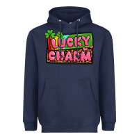 Navy St. Patrick's lucky charm Heavyweight Hoodie - OliviaCreatesArt