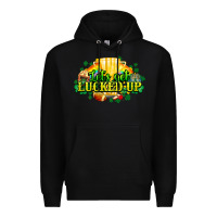 Black St. Patrick's Day American Football Premium Hoodie - HowdyJamesFarm