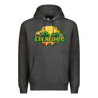 Charcoal Heather St. Patrick's Day American Football Premium Hoodie - HowdyJamesFarm