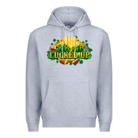 Heather Grey St. Patrick's Day American Football Premium Hoodie - HowdyJamesFarm
