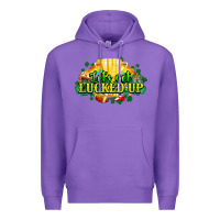 Purple St. Patrick's Day American Football Premium Hoodie - HowdyJamesFarm