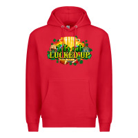 Red St. Patrick's Day American Football Premium Hoodie - HowdyJamesFarm