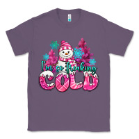Lavender im so freaking cold pink christmas snowman Classic Tee - MaliasSmallBusiness