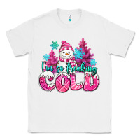 White im so freaking cold pink christmas snowman Classic Tee - MaliasSmallBusiness