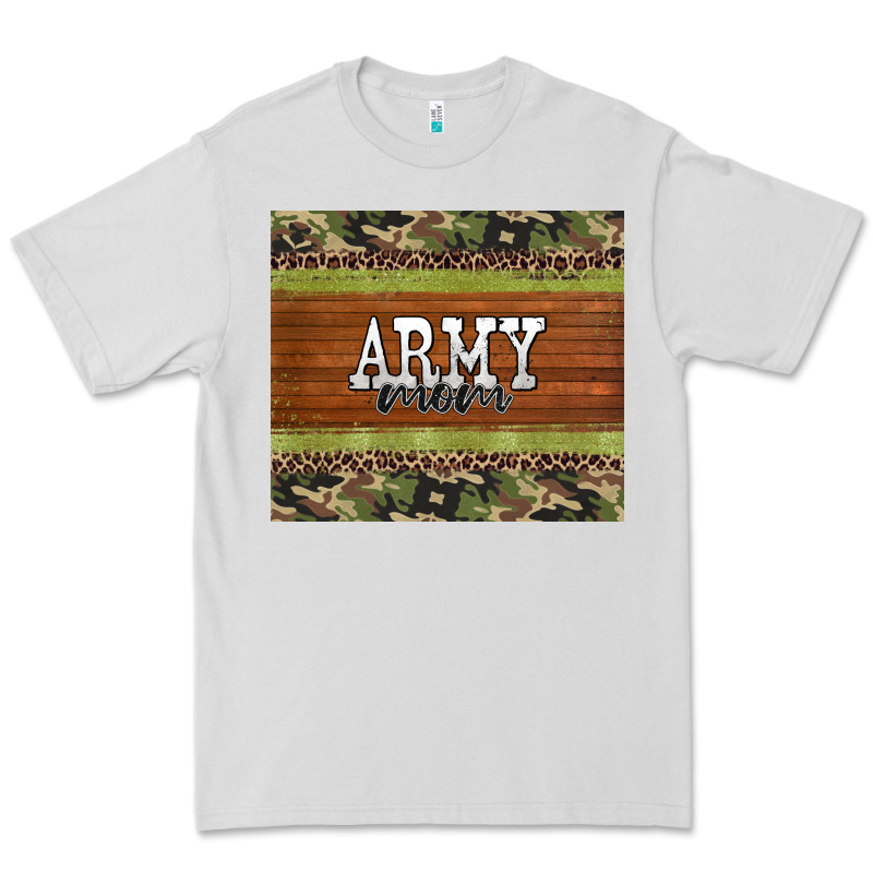 Army Mom Leopard Glitter Camouflage Premium Tee by BarkalooDesign | Teevron