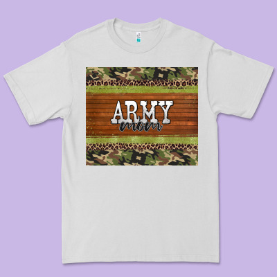 Army Mom Leopard Glitter Camouflage Premium Tee Designed By Barkaloodesign