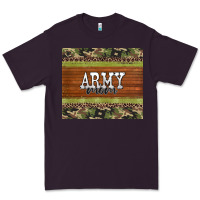 Plum army mom leopard glitter camouflage Premium Tee - BarkalooDesign