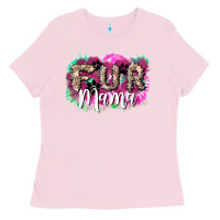 Bubblegum Pink fur mama Ladies Tee - NancyCooperArtShop