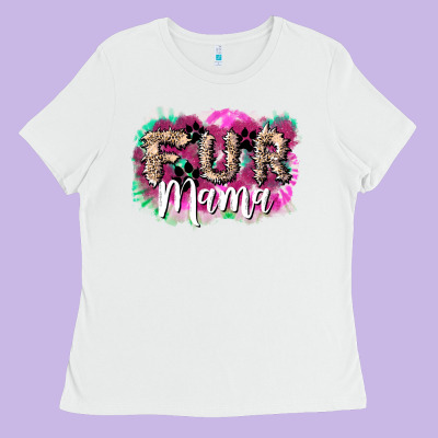 Fur Mama Ladies Tee Designed By Nancycooperartshop