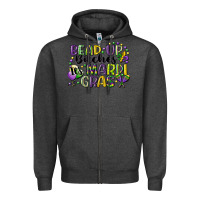 Charcoal Heather bead up bitches its mardi gras Zipper Hoodie - CowGirlArtShop