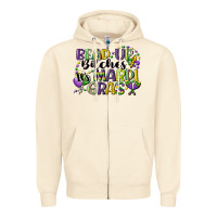 Bead Up Bitches Its Mardi Gras Zipper Hoodie | Teevron