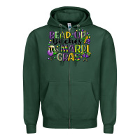 Sports Green bead up bitches its mardi gras Zipper Hoodie - CowGirlArtShop