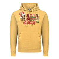 Vintage Mustard nana claus Vintage Hoodie - MaliasSmallBusiness