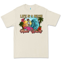 Life Is A Beach Make Waves Skeleton Premium Tee | Teevron