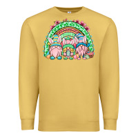 Antique Gold Easter gnomes rainbow Premium Sweatshirt - OliviaCreatesArt