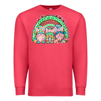 Cardinal Easter gnomes rainbow Premium Sweatshirt - OliviaCreatesArt