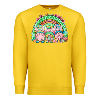 Lemon Easter gnomes rainbow Premium Sweatshirt - OliviaCreatesArt