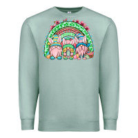 Seafoam Easter gnomes rainbow Premium Sweatshirt - OliviaCreatesArt