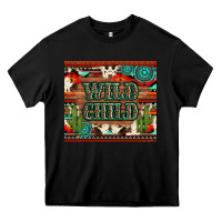 Black wild chıld aztec gemstone and cactus Heavy Core Tee - Artiststas
