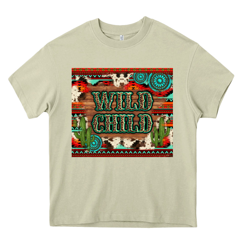 Wild Chıld Aztec Gemstone And Cactus Heavy Core Tee by Artiststas | Teevron