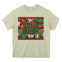 Mossy wild chıld aztec gemstone and cactus Heavy Core Tee - Artiststas