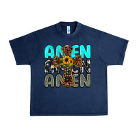 Navy amen Urban Heavy Tee - JahusDesignShop