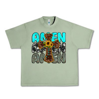 Oil Green amen Urban Heavy Tee - JahusDesignShop