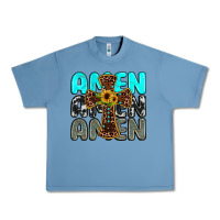 Pebble Blue amen Urban Heavy Tee - JahusDesignShop