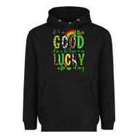Black St. Patrick's It's a good day to have a lucky day Heavyweight Hoodie - OliviaCreatesArt