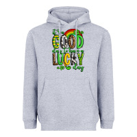Heather Grey St. Patrick's It's a good day to have a lucky day Heavyweight Hoodie - OliviaCreatesArt