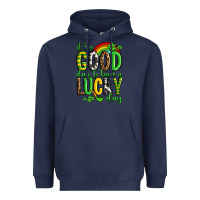 Navy St. Patrick's It's a good day to have a lucky day Heavyweight Hoodie - OliviaCreatesArt